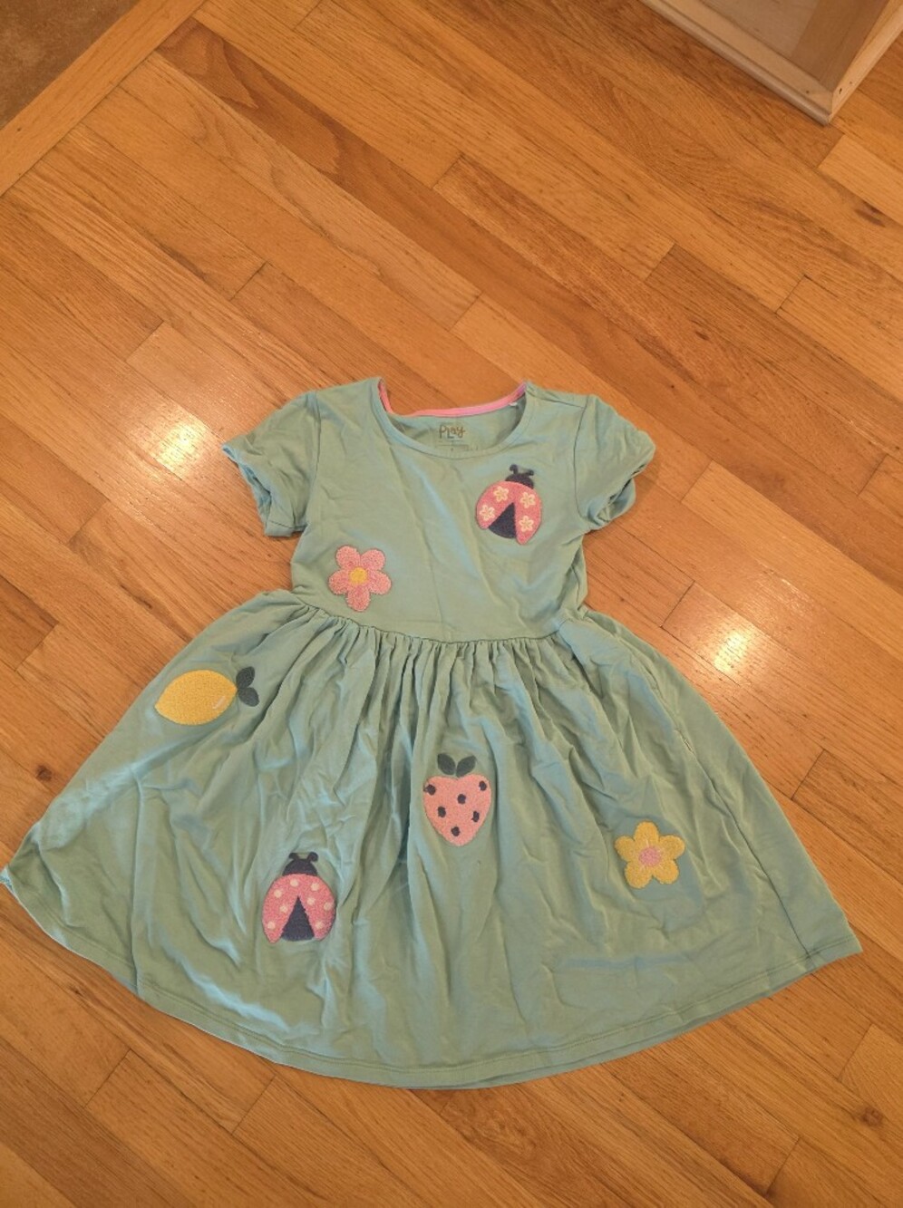 Little Sleepies Play Embroidered Ladybug Dress